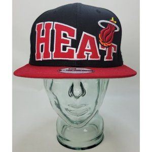 New Era 9Fifty Miami Heat Snapback‎ Hat Cap Hardwood Classics